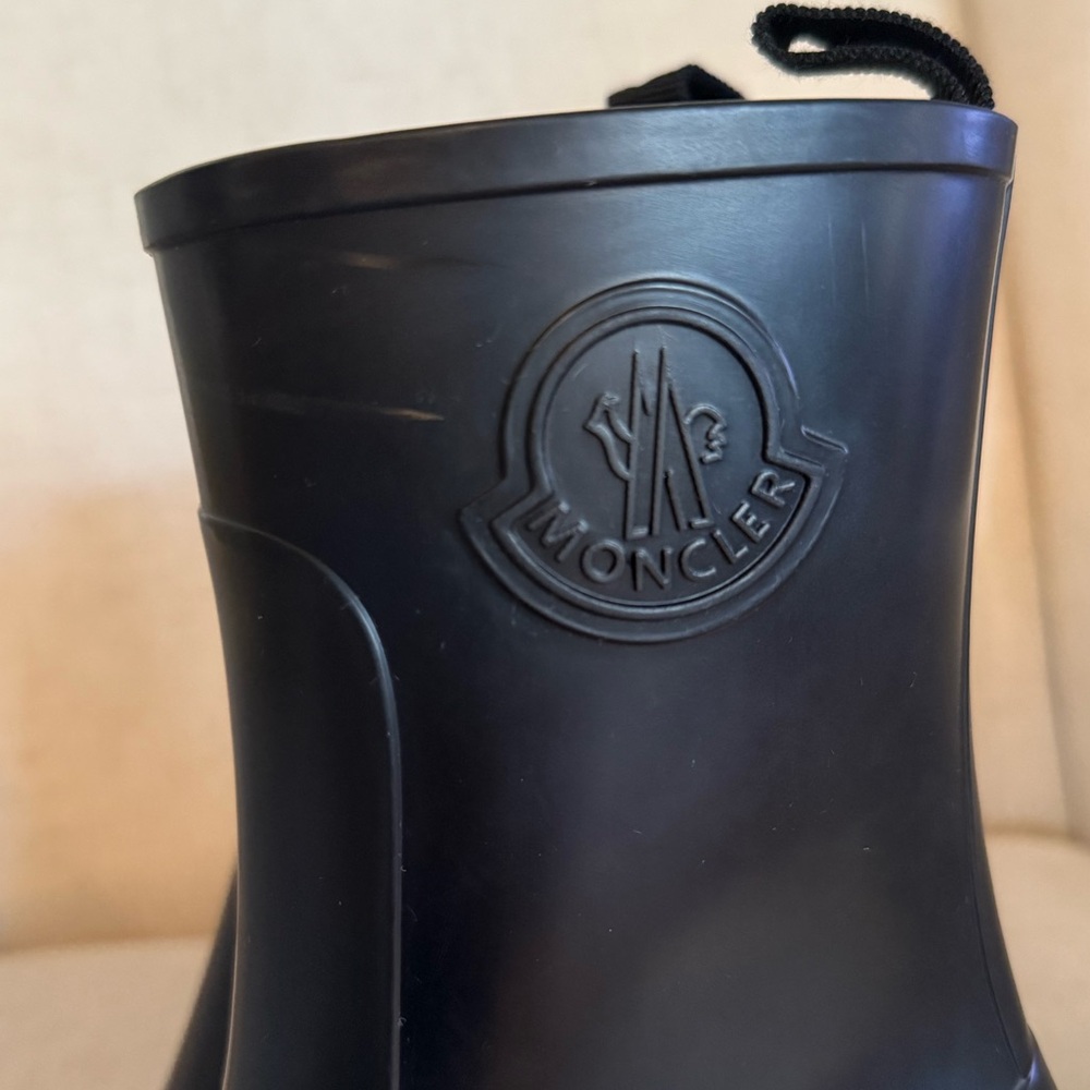 Moncler Black Loftgrip Rain Boots - Picture 10 of 13
